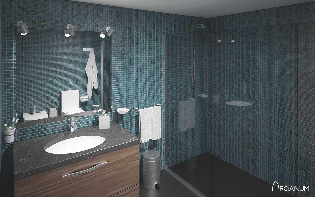 Dos Edificios de Viviendas en Avilés baño